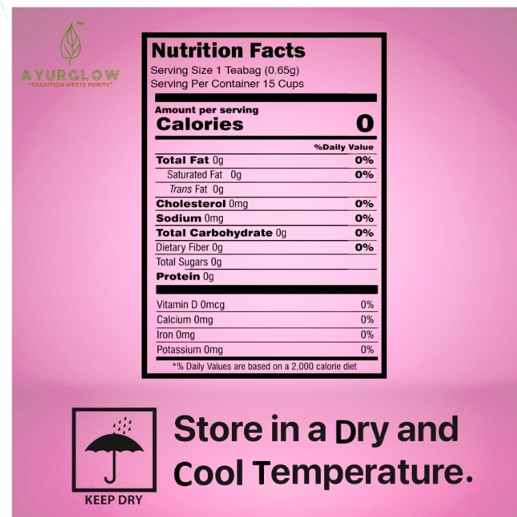 AYURGLOW - Rose Petals Tea - 40gm - 40 + Cups | Rose Petals Sun Dried | Gulab Patti for Beautiful Hair & Skin | VITAMIN-C | Beautiful Hair & Skin - Caffeine Free - Natural - Flower Based - Herbal Tea - Non-GMO | Making Rose Water DIY | Reusable Pet Jar Packaging - Image 7