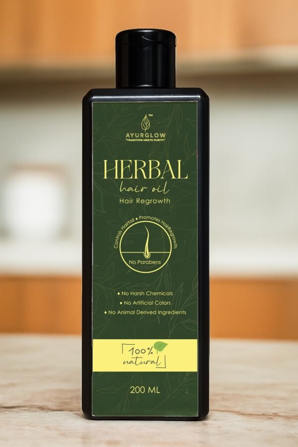 Herbal hair oil - Hair Regrowth