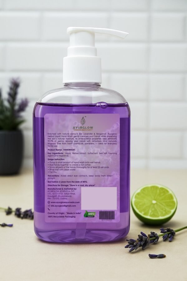 Lavender & Bergamot Liquid Hand Wash - Image 2