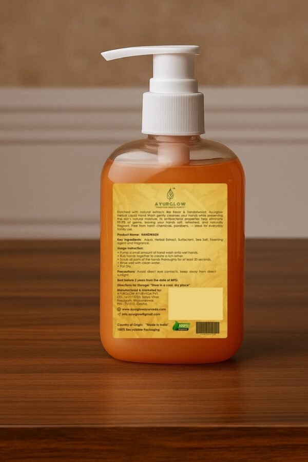 Kesar & Sandalwood Liquid Hand Wash - Image 2