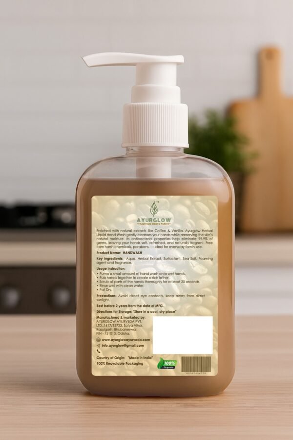 Coffee & Vanilla Liquid Hand Wash - Image 2