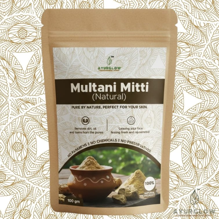 AyurGlow Multani Mitti Power Pack stands out for its 100% pure, mineral-rich clay that deeply detoxifies and brightens skin without additives or chemicals. Finely processed and hygienically packed to retain freshness, it delivers a premium, safe, and effective skincare experience inspired by authentic Ayurveda.